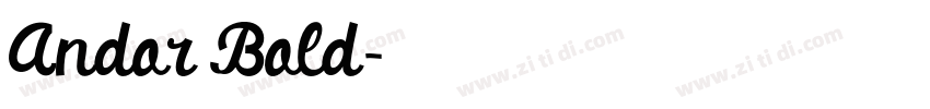 Andor Bold字体转换 Andor Bold字体转换